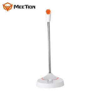 MEETION MT-MC12 White Gaming Style Design Suitable For E-sports Live Streaming Usb Interface Wired Gaming Microphone