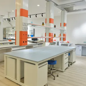 أثاث مخابر إمدادات مهنية مقعد مختبرات كيمياء مقعد حائطي لمختبرات متنوعة
