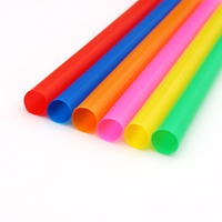 Pailles en plastique jetables à large ouverture sans BPA pour bars, anniversaires, mariages et fournitures de fête