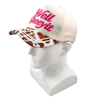 Casquette de baseball 5 panneaux personnalisable avec slogan, imprimé vache sur la visière, style vintage, toutes saisons, pour femme, idéale pour les voyages et les trajets quotidiens