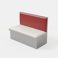 Comptoir de bar de style industriel personnalisé pour un restaurant de hot pot ou un restaurant de barbecue avec tables et chaises en acier inoxydable