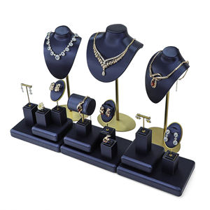 Support d'exposition de bijoux Zebo personnalisé, support d'exposition de bijoux vert avancé, ensemble de support d'exposition de bijoux avec tiroir, support de bijoux pour l'affichage en magasin de bijoux - Product Image 1