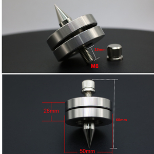 Support d'amplificateur CD <span class=keywords><strong>pour</strong></span> haut-parleur audiophile <span class=keywords><strong>HIFI</strong></span> XSSH Audio en aluminium et acier inoxydable avec pieds isolants et plaquettes anti-choc - Product Image 4