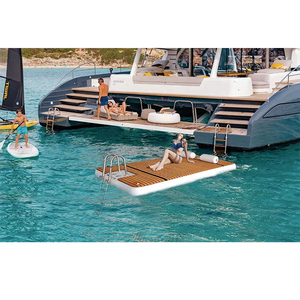 Plataforma Flotante inflable <span class=keywords><strong>de</strong></span> <span class=keywords><strong>agua</strong></span>, nuevo diseño, Isla <span class=keywords><strong>de</strong></span> natación, gran oferta, pontón - Product Image 4