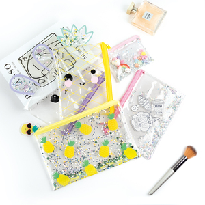 OEM ODM Custom Clear PVC <b>Cosmetic</b> <b>Bag</b> Zippered Makeup Organizer for <b>Travel</b> Accessory - Product Image 3