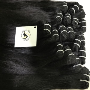 Venta al por mayor, mechones de cabello virgen liso de trama súper doble y gruesa, trama de cabello humano sin procesar de cabello humano Vietnam - Product Image 2