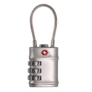 <span class=keywords><strong>Serrure</strong></span> de valise XMM-201 <span class=keywords><strong>Logo</strong></span> personnalisé approuvé 3-Dial Reset mot de passe combinaison en alliage de Zinc fil de sécurité <span class=keywords><strong>serrure</strong></span> TSA - Product Image 2