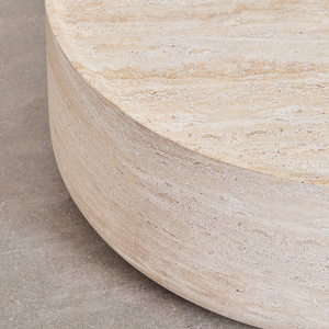 Ý Ánh Sáng Màu Xám Đá Cẩm Thạch Tự Nhiên Vòng Bàn Cà Phê Thiết Kế Hiện Đại Đồ Nội Thất Phòng Khách Cho Biệt Thự Khách Sạn Và Văn Phòng Trang Trí Nội Thất - Product Image 4