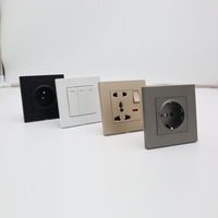 Prise murale industrielle, prise EU, 250V, 1 sortie, haute qualité, prix de gros d'usine pour usage domestique et commercial