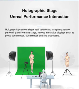 Quạt ba chiều kích thước lớn 100cm với sợi HDMI thời gian thực LED hiển thị ba chiều máy chiếu quảng cáo thiết bị hiển thị - Product Image 4