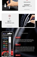Marqueur permanent imperméable pour pneus, stylo de marquage pour pneus de voiture, stylo de lettrage pour pneus, marqueur industriel pour caoutchouc et métal, marqueur de graffiti, vente en gros