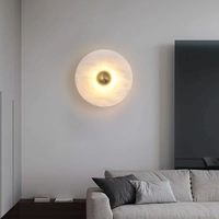 Lampe murale VEKO en albâtre, lampe murale LED simple pour hôtel, chambre à coucher, salon