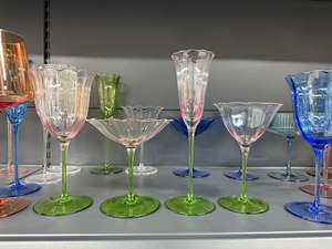 Handmade sem chumbo flor de vidro de cristal Vintage vinho copos coloridos óculos logotipo personalizado cor - Product Image 5