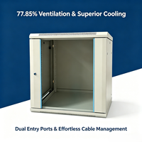 Armoire de serveur ventilée pour centre de données IA, solution de rack pour centre de données hyperscale, armoire de serveur 19 pouces 4U-27U avec verrouillage