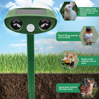 Répulsif Solaire pour Animaux avec Lumière Stroboscopique, Répulsif Extérieur à Détection de Mouvement pour Chats, Chiens, Ratons Laveurs, Cerfs, pour Jardin, Ferme, Cour