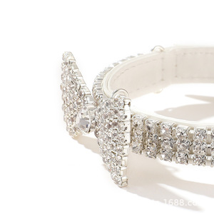 Fournitures pour animaux de compagnie collier <span class=keywords><strong>laisse</strong></span> cou anneau chat perceuse chaîne noeud papillon collier petit et moyen <span class=keywords><strong>chien</strong></span> collier cou anneau décoration - Product Image 3