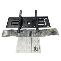 Support mural pour téléviseur en acier LED amovible à mouvement complet avec inclinaison de 15° et rotation de 120° pour téléviseurs de 32'' à 75'', capacité de charge de 110 lb