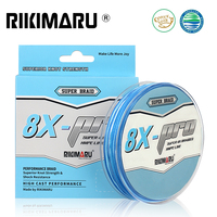 Lignes de pêche tressées Super PE RIKIMARU X8 300m couleur camouflage marron bleu Californie vert GSoul ligne de pêche à la mouche