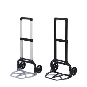 Chariot à main pliable en aluminium de 150 kg, chariot à roulettes pliable à 2 roues pour les voyages et les courses - Product Image 6