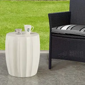 Meja kopi serat kaca, Meja samping magnesium oksida untuk dekorasi taman ruang tamu luar ruangan