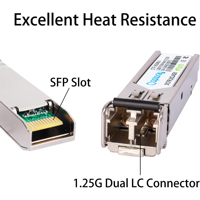 Équipement Optique de Haute Qualité : Transceiver Fibre Optique SFP+ 10 Gbit/s DWDM 40 km LC Ethernet Source EML pour Utilisation FTTX avec DDM Disponible