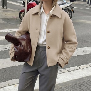 Novidades 2026: Jaqueta Feminina de Lã Cropped com Gola Britânica Y2K – Moda Inverno para Mulheres - Product Image 4