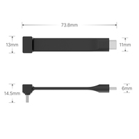 Câble FPC USB-C mâle vers USB-C mâle OEM 90 degrés, transfert de données, vente chaude, charge rapide 4K, gaine en PVC tressée pour caméras vidéo 04