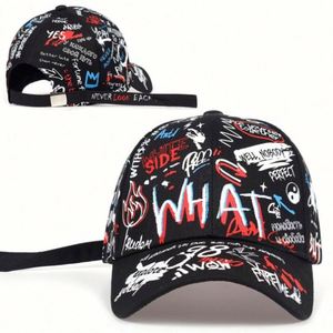 Gorras de Béisbol al por Mayor con Bordado 3D en Relieve, Estampadas, Estructuradas de 6 Paneles, Estilo Graffiti, Unisex para Adultos, con Detalles Metálicos Comunes - Product Image 5
