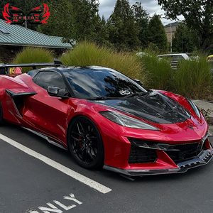 Cofano in Fibra di Carbonio PUDesign per Chevrolet <span class=keywords><strong>Corvette</strong></span> C8, Accessori <span class=keywords><strong>Auto</strong></span>, Kit Carrozzeria Stile ST, Impeccabile e Durevole, Ottimo Rapporto Qualità-Prezzo - Product Image 3