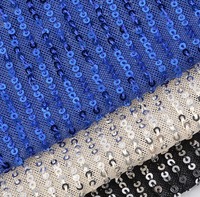 Sacs en tissu maille élastique respirant en polyester enduit de PVC à bande droite de 3 mm, brodés de paillettes brillantes et de sequins, pour la mode