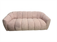 Canapé modulaire en tissu bouclé, canapé nuage carré rose luxueux et moderne pour salon, appartement et hôtel