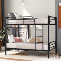 Lit superposé réglable en acier avec cadre de lit superposé en métal pour adultes-pour la maison, l'école ou l'hôtel