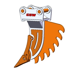 Separatore del ceppo dello scarificatore della radice dell'escavatore per Hyundai R210-7 - Product Image 1