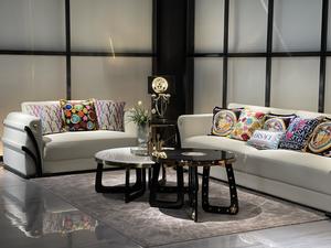 Mesa de Centro Italiana de Lujo, Combinación Alta y Baja, Madera Maciza con Acabado en Barniz Piano, Venta al Por Mayor - Product Image 6