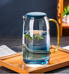 Juego de botellas de agua fría con diseño elegante, botella de agua fría de gran capacidad, resistente a altas temperaturas, de borosilicato de alta calidad. - Product Image 5