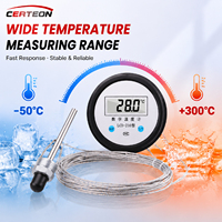 Thermomètre Numérique LCD-210 Sonde Filetée Étanche Eau Huile Laboratoire -50 à 300°C Thermomètre Numérique