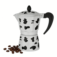 Kingze-Pot à moka personnalisé pour le camping, 3/6 tasses de café à l'italienne