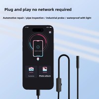 Caméra endoscopique industrielle haute définition AN112, deux-en-un, pour réparation automobile et inspection visuelle des canalisations, compatible Apple et Android