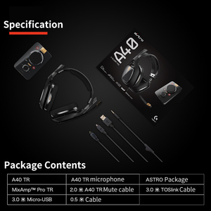 Audífonos para Juegos Logitech <span class=keywords><strong>Astro</strong></span> <span class=keywords><strong>A40</strong></span> al por Mayor, Audífonos con Sonido Envolvente 7.1 y Micrófono, Proveedor de Audífonos para Juegos - Product Image 2