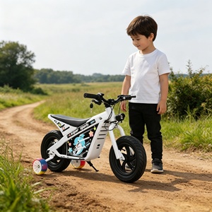 Motocicleta Eléctrica para Niños de 24 V y 380 W, Motocicleta Todoterreno Eléctrica de Alta Calidad con Ruedas de Entrenamiento, Freno de Seguridad, <span class=keywords><strong>Moto</strong></span> de Cross Eléctrica - Product Image 3