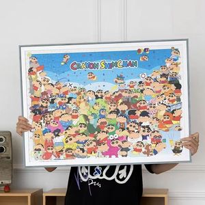 Rompecabezas Vinlaa Crayon <span class=keywords><strong>Shin</strong></span>-<span class=keywords><strong>chan</strong></span> Oficial <span class=keywords><strong>de</strong></span> 1000 Piezas, Papel Azul, Juguete DIY Plano para Aliviar el Estrés, Certificado EN71 UV - Product Image 2