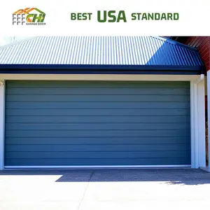 Produttore Usa 9*8 9*7 magazzino effetto legno fibra di vetro 8m di larghezza porta del Garage isolata 8 'x 7' per le case