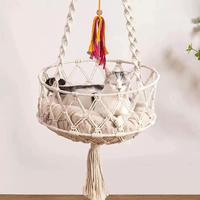 Corde de coton paniers bébé cadeau paniers paille pour enfants formes fruits avec poignée cadeaux en vrac petites poignées rondes art tissé à la main