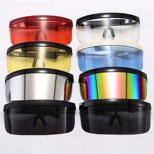 Gafas de Sol de Moda con Lentes de Espejo Degradado Coloridas para Hombre y Mujer, Protección UV400, Tamaño Grande - Product Image 4