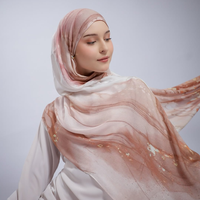 Nouvel Arrivage Hijabs en Coton Modal, Hijab Foulard Personnalisé Imprimé en Modal, Hijab en Coton Modal et Modal de Pulpe de Bois de Hêtre