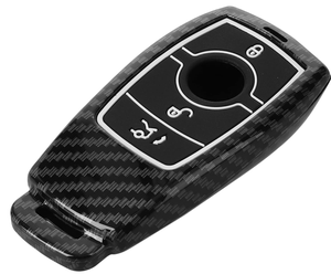 Coque de <span class=keywords><strong>protection</strong></span> antichoc de style luxe en fibre de carbone pour clé <span class=keywords><strong>Mercedes</strong></span> E320 E300 C180 E200, étui support original - Product Image 5