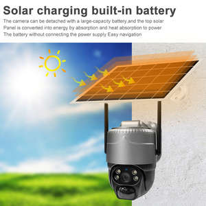 Pan & Tilt Monitoreo Detección de movimiento <span class=keywords><strong>Chat</strong></span> en tiempo real Cámara de carga solar Wifi Solar 4G - Product Image 4
