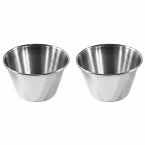 Lot de 2 Moules à Crème Caramel Ø 8 cm Outils de Cuisson et Pâtisserie - Product Image 2