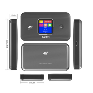 Oem Odm Kuwfi Cat7 Router 4G + Universele Simkaart Dual Band 1200Mbps Draagbare 4G Mobiele Router Met 3000Mah Batterij - Product Image 3