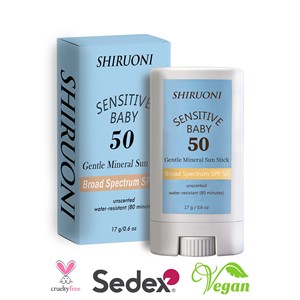 <span class=keywords><strong>Stick</strong></span> <span class=keywords><strong>solaire</strong></span> minéral bio à l'oxyde de zinc OEM ODM SPF 50, résistant à l'eau, sans parfum, pour bébés et enfants - Product Image 3
